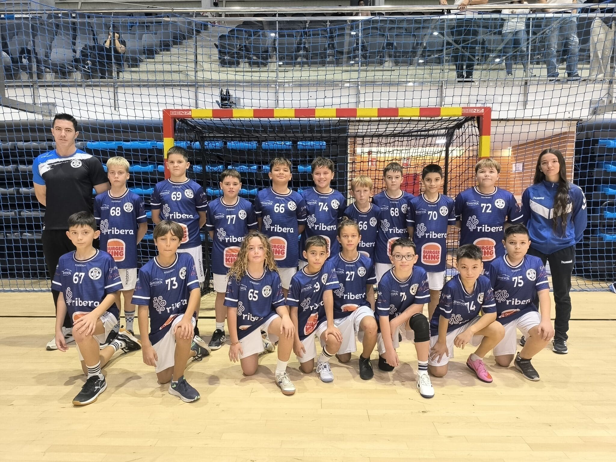Equipo alevín masculino de balonmano del CBM Mare Nostrum Torrevieja